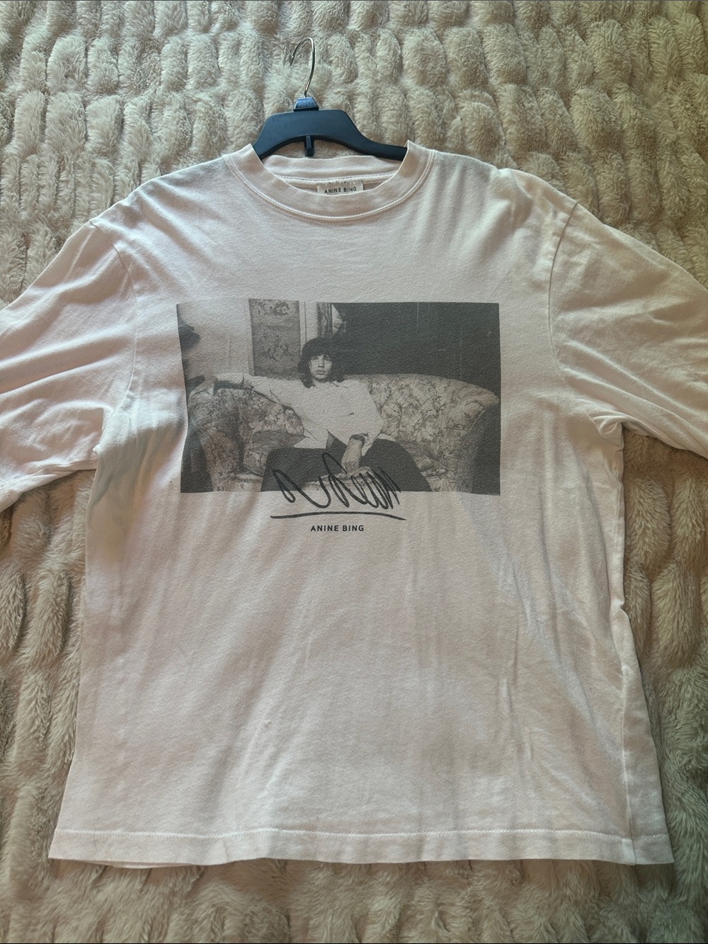 Anine Bing Mick Jagger Short Sleeve Graphic Tee